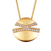 Aurelia Orbit Diamond Pendant Necklace