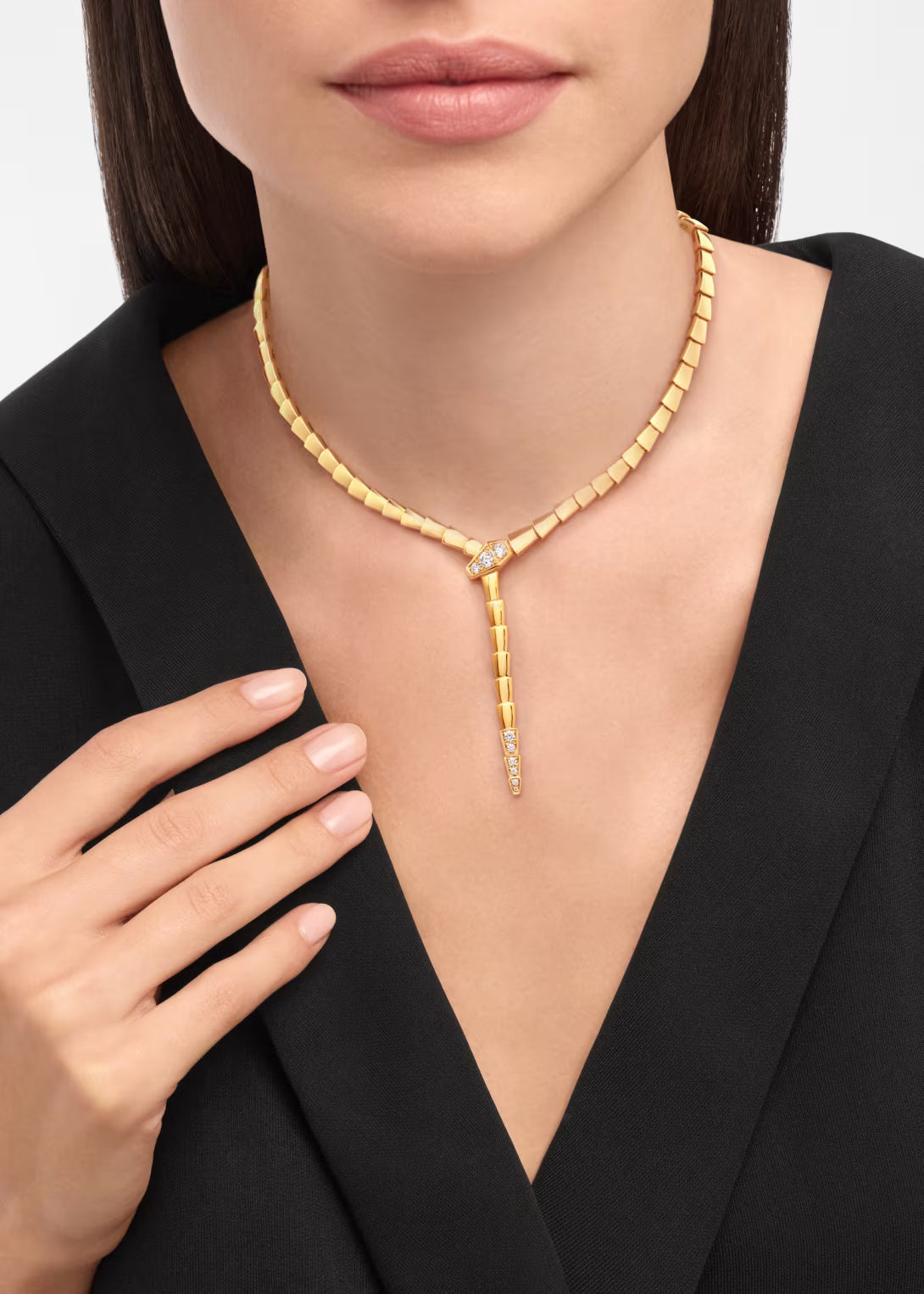 Crownline Tapered Diamond Y Necklace