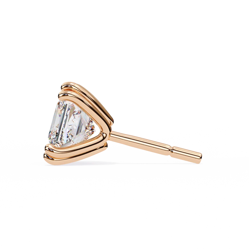 Aurelia Princess-Cut Diamond Stud Earrings ✨