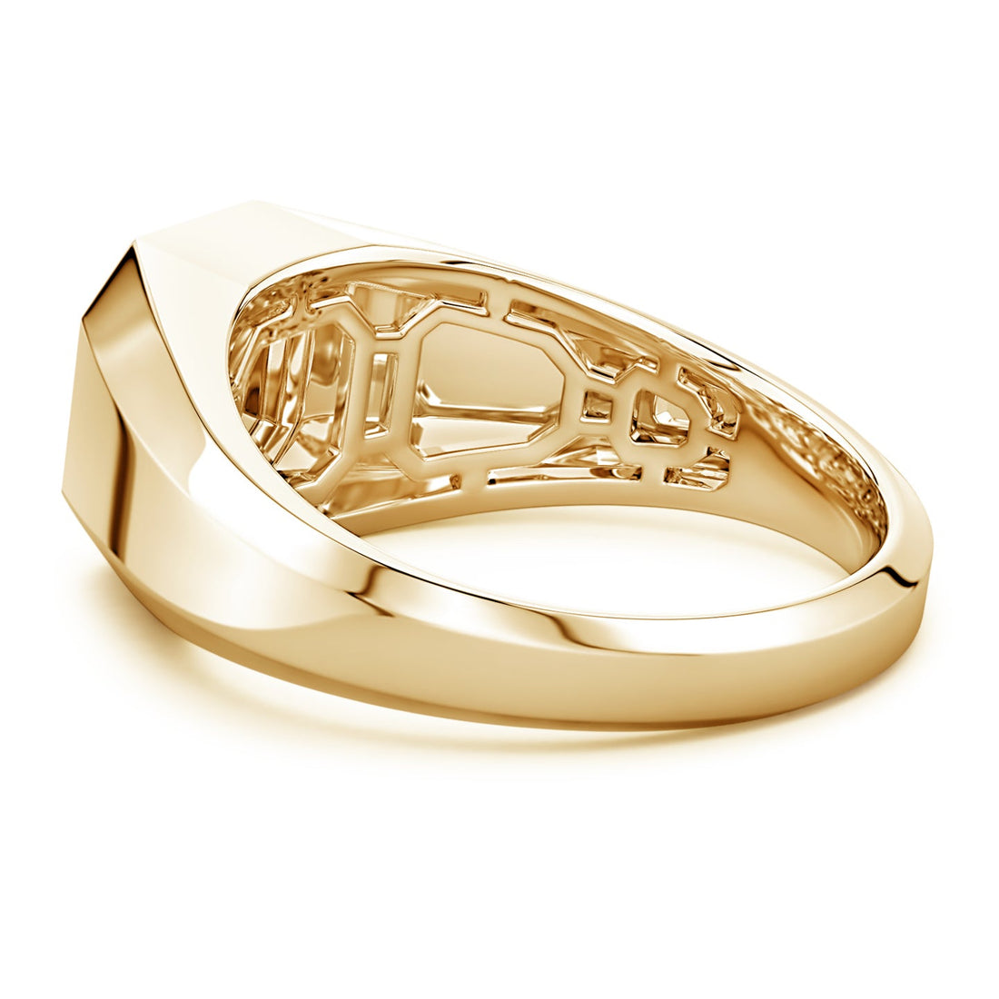Men's Capital 'A' to 'Z' Alphabet Signet Ring