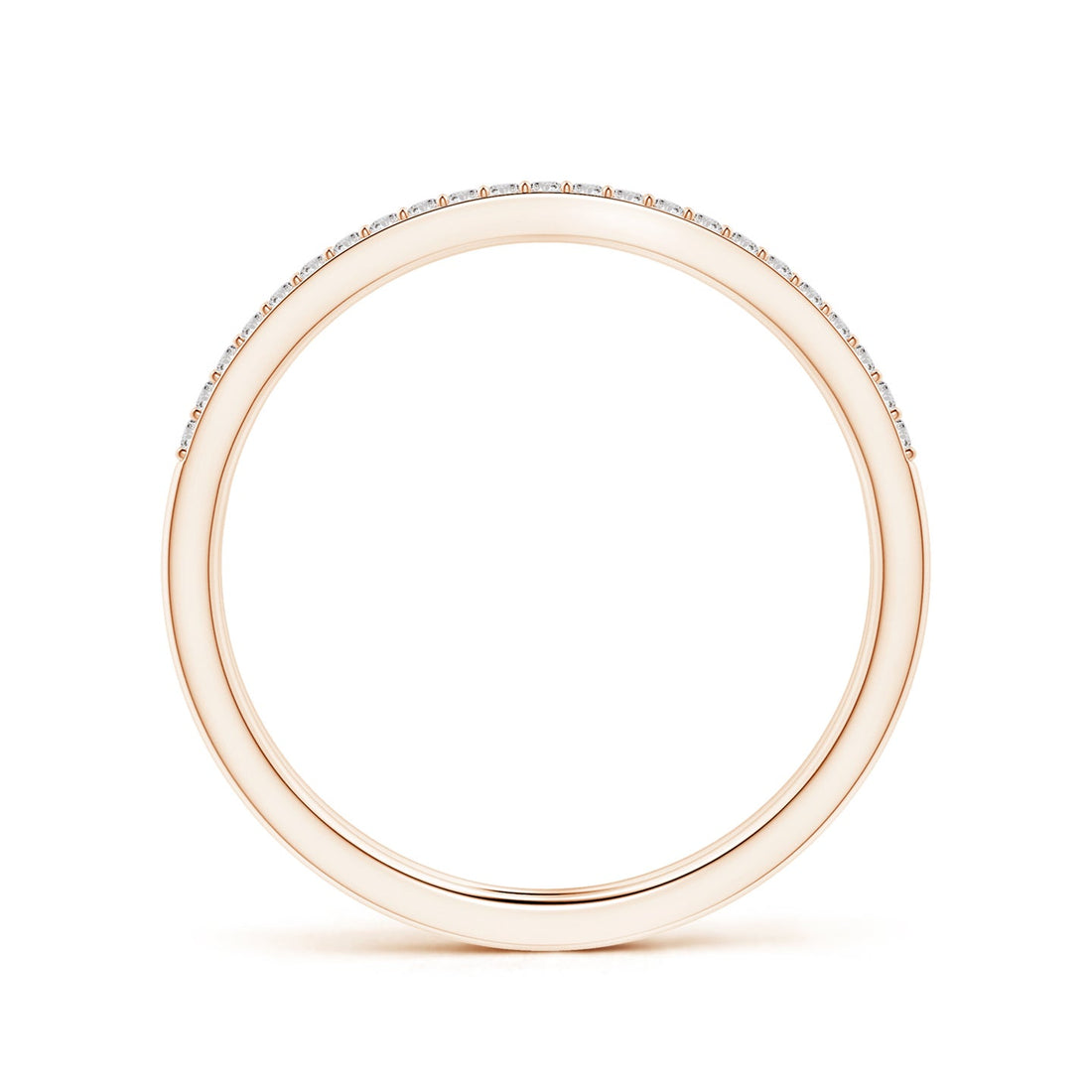 Double Band Pavé Diamond Engagement & Wedding Ring Set