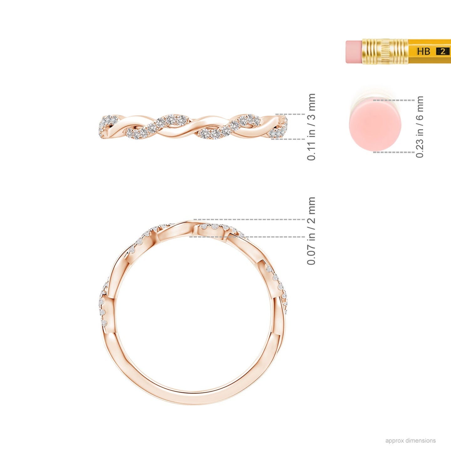 Twisted Vine Diamond Engagement & Wedding Band