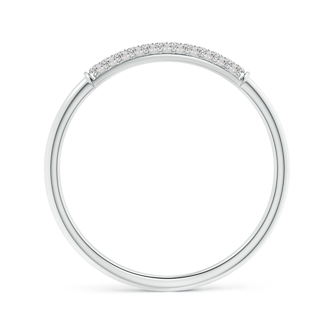 Triple Row Diamond Dome Wedding Ring