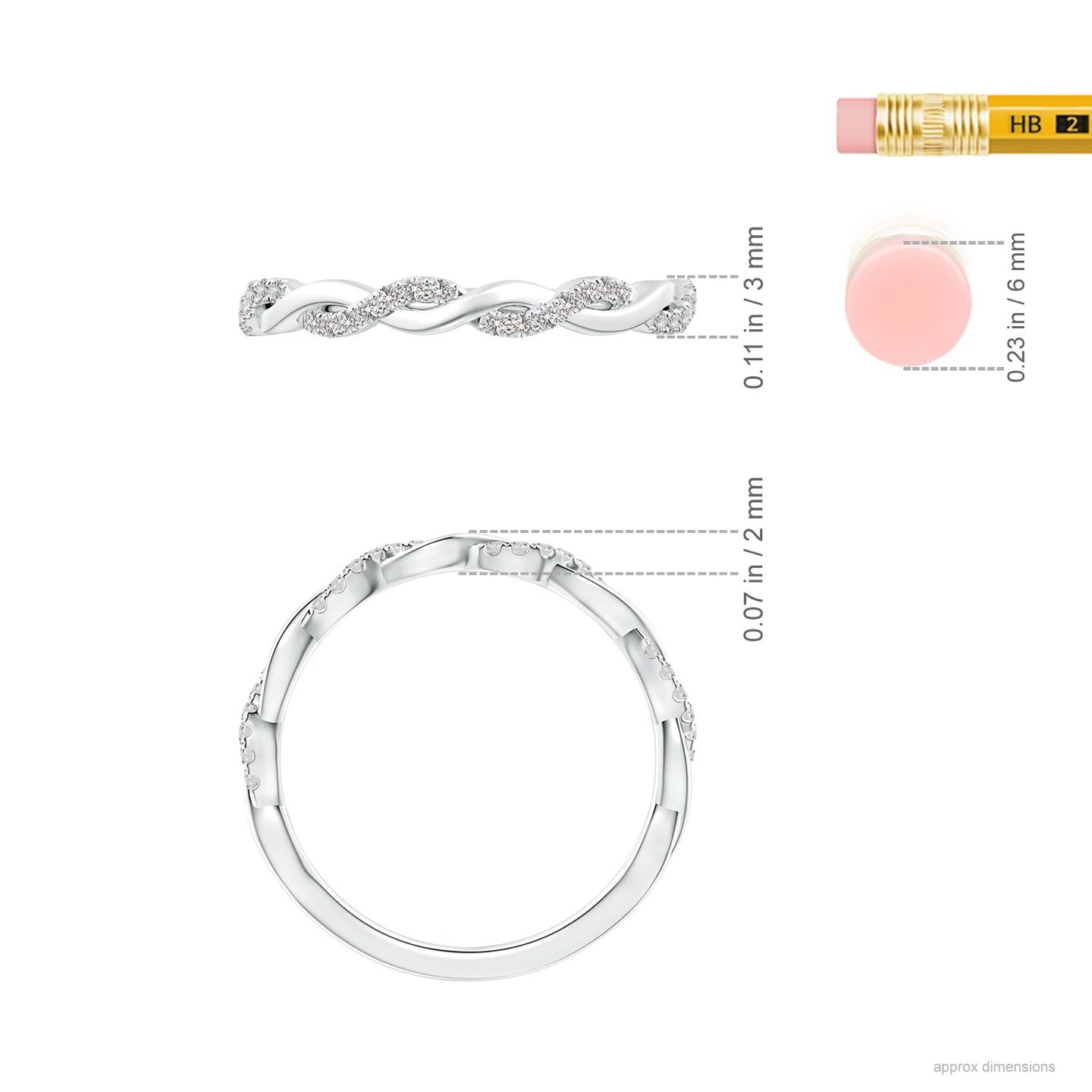 Twisted Vine Diamond Engagement & Wedding Band