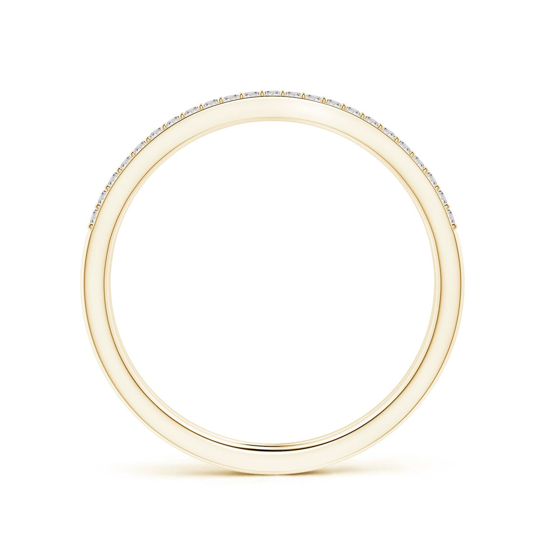 Double Band Pavé Diamond Engagement & Wedding Ring Set