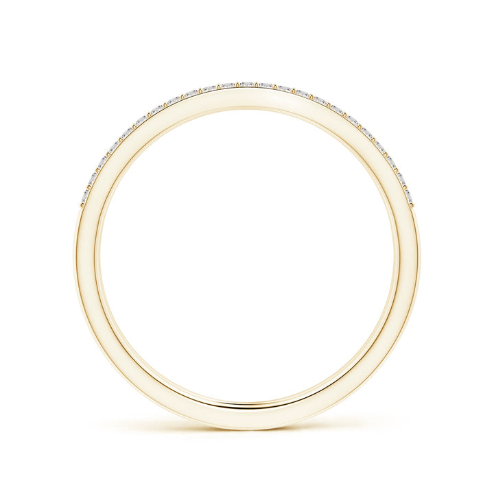 Double Band Pavé Diamond Engagement & Wedding Ring Set
