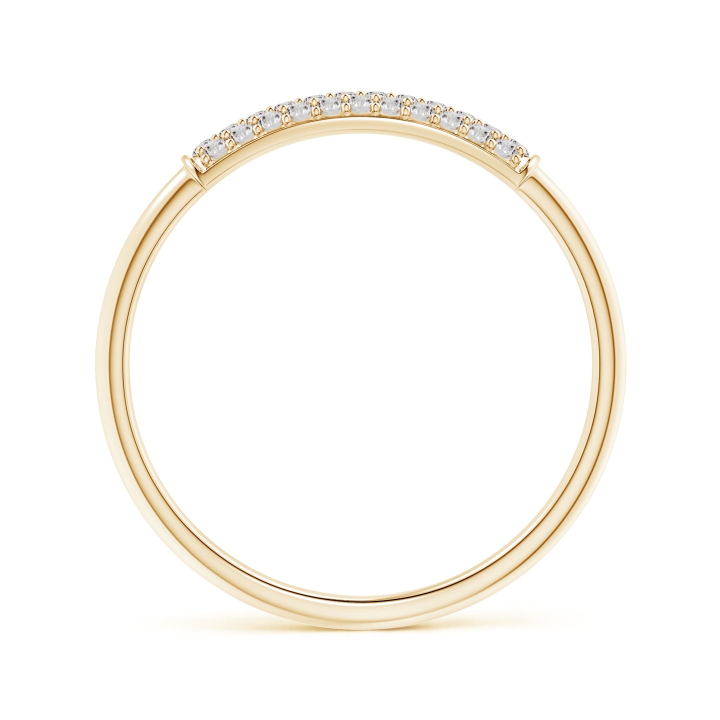 Triple Row Diamond Dome Wedding Ring