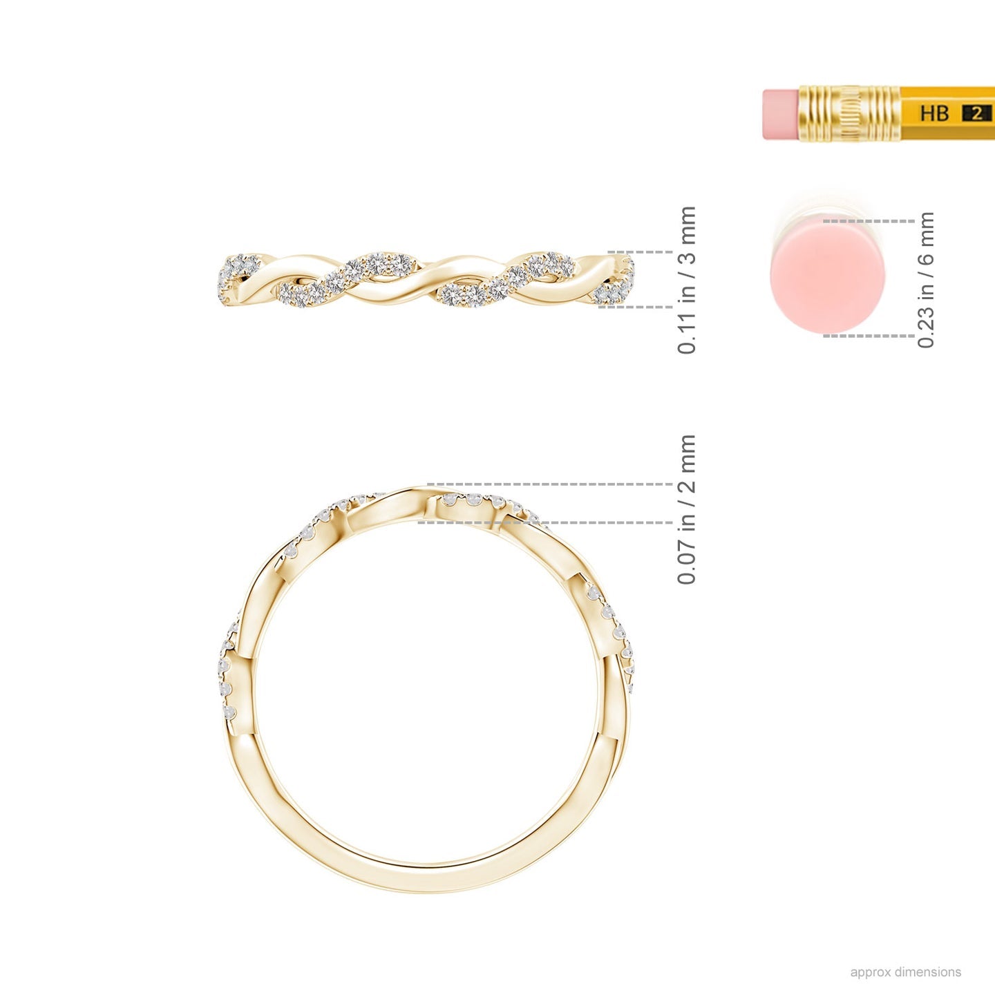 Twisted Vine Diamond Engagement & Wedding Band