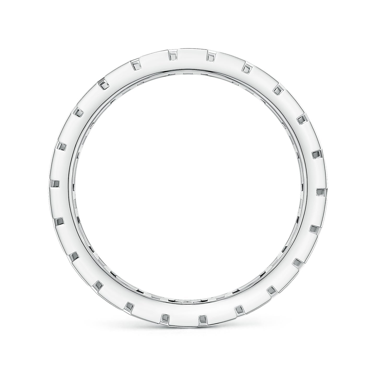 Pave-Set Diamond Men's Octagon-Shaped Ring