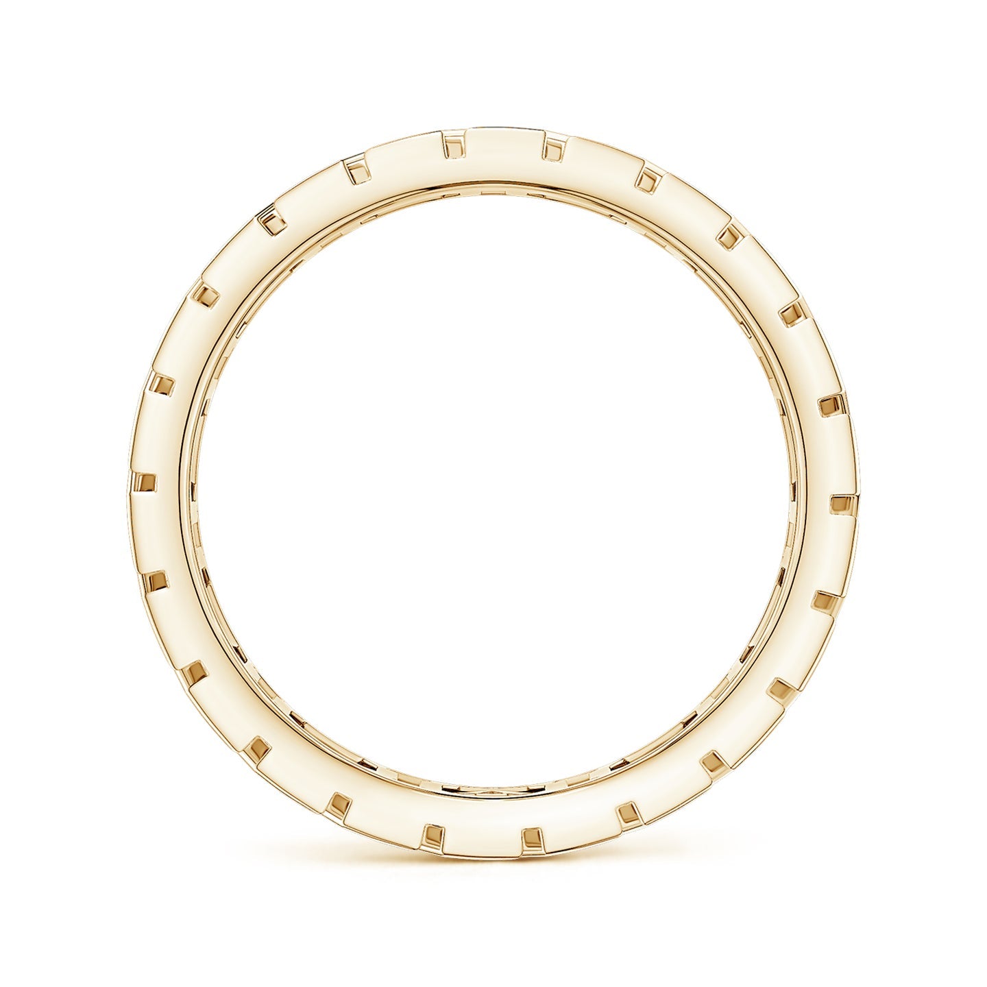 Pave-Set Diamond Men's Octagon-Shaped Ring