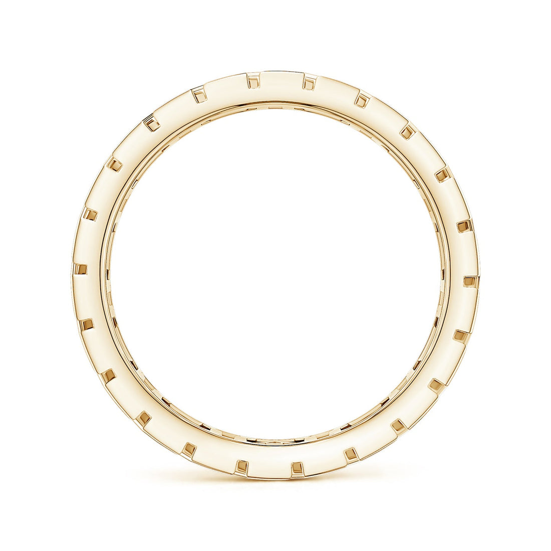 Pave-Set Diamond Men's Octagon-Shaped Ring