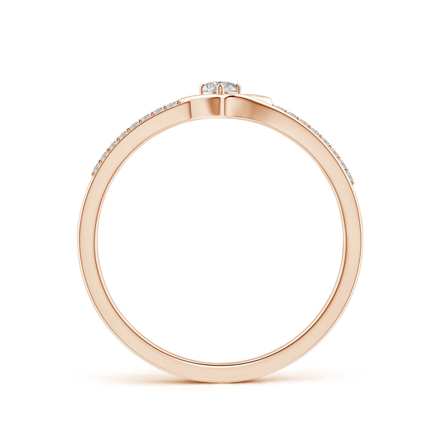 Heart Loop Diamond Promise Ring
