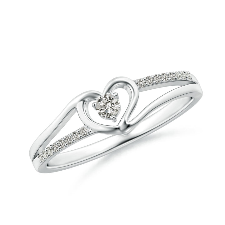 Heart Loop Diamond Promise Ring