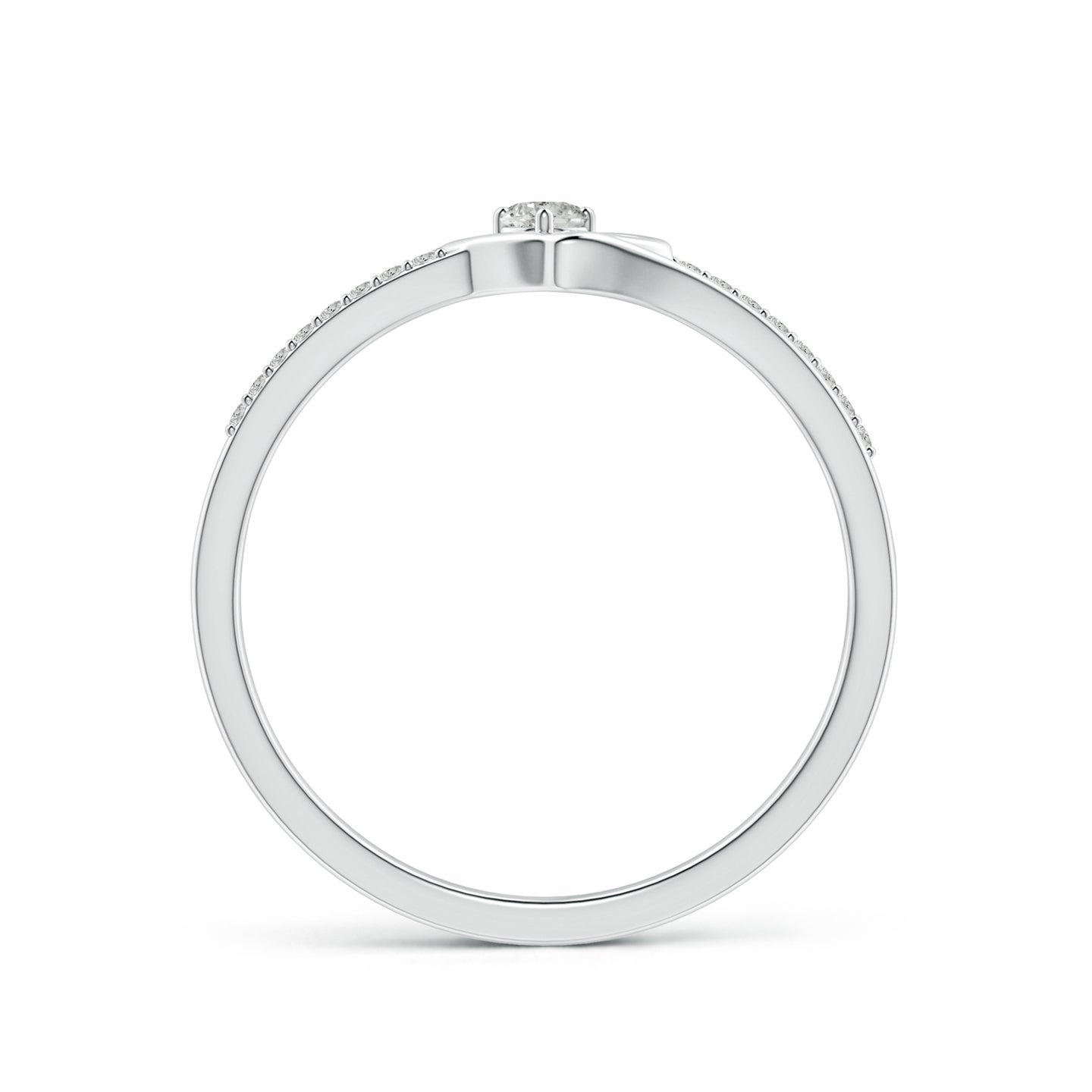 Heart Loop Diamond Promise Ring