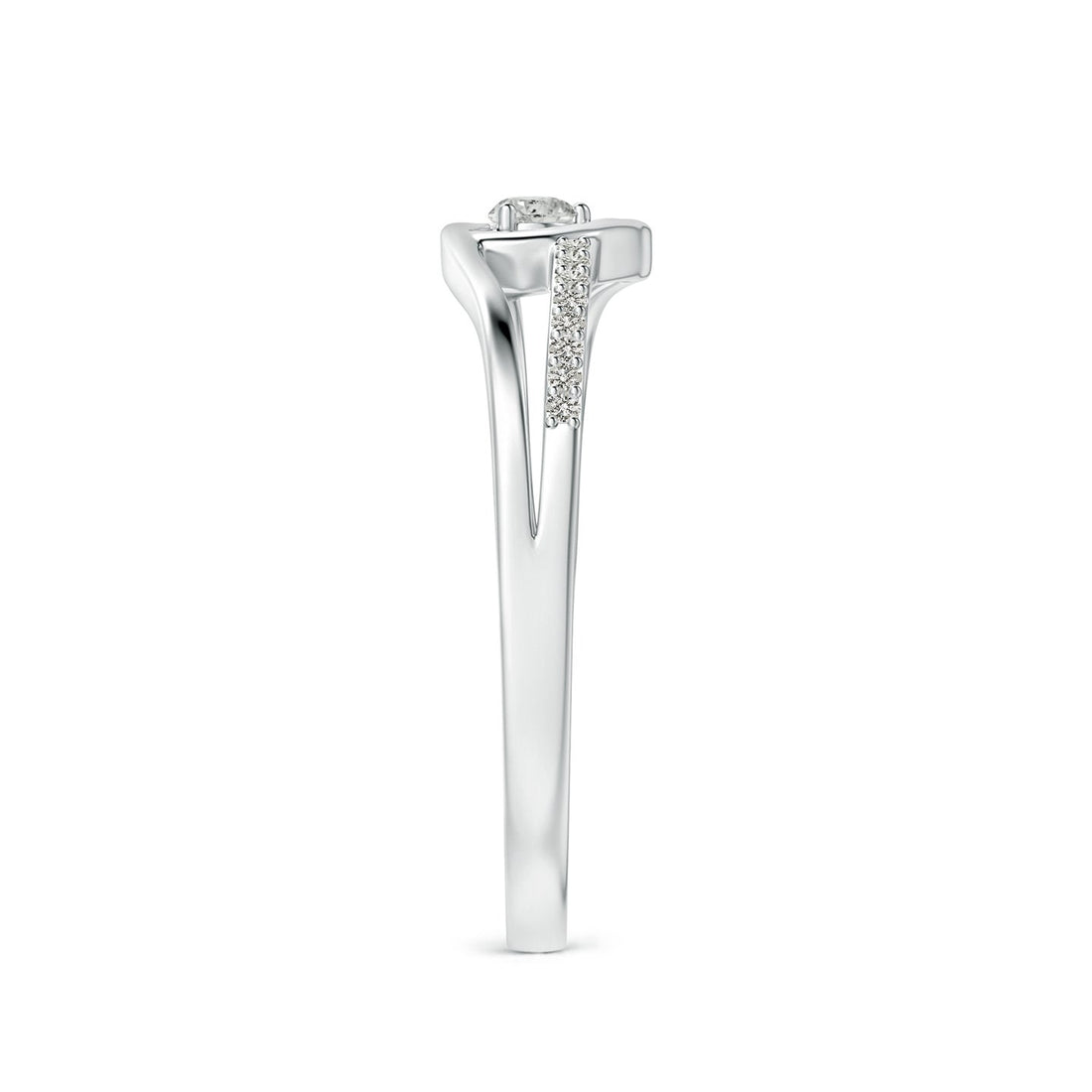 Heart Loop Diamond Promise Ring