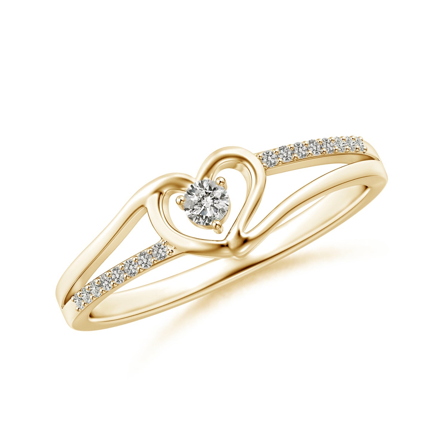 Heart Loop Diamond Promise Ring
