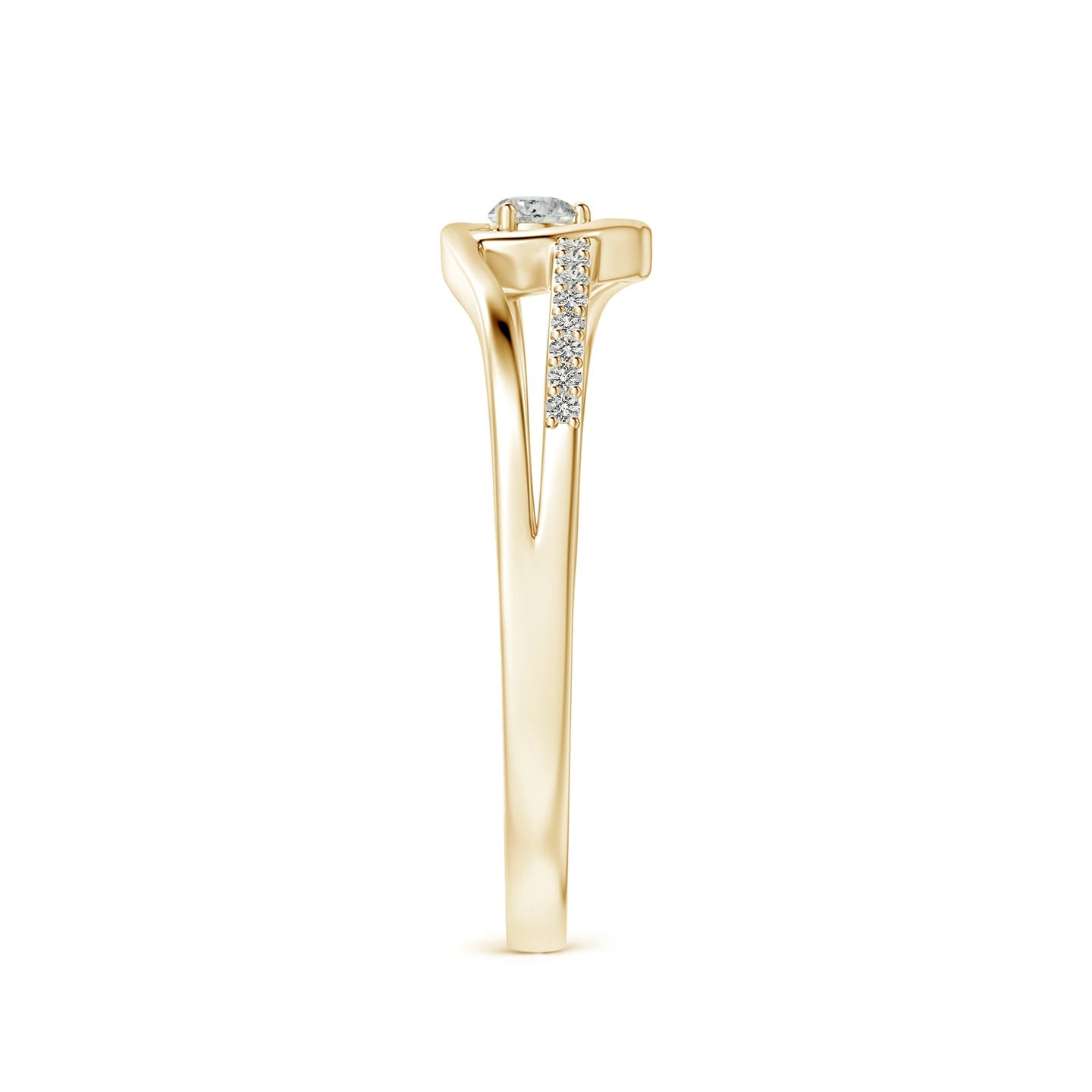 Heart Loop Diamond Promise Ring