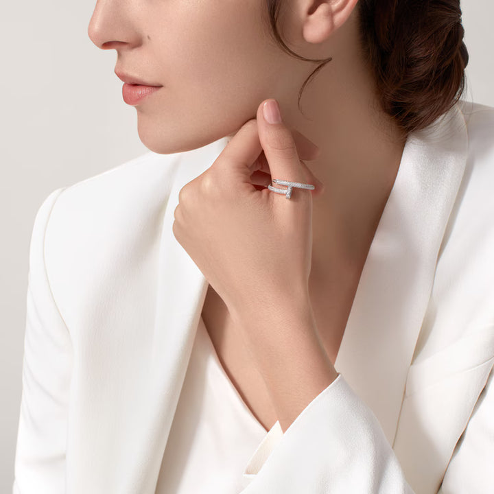 Eternal Embrace Pavé Crossover Diamond Ring