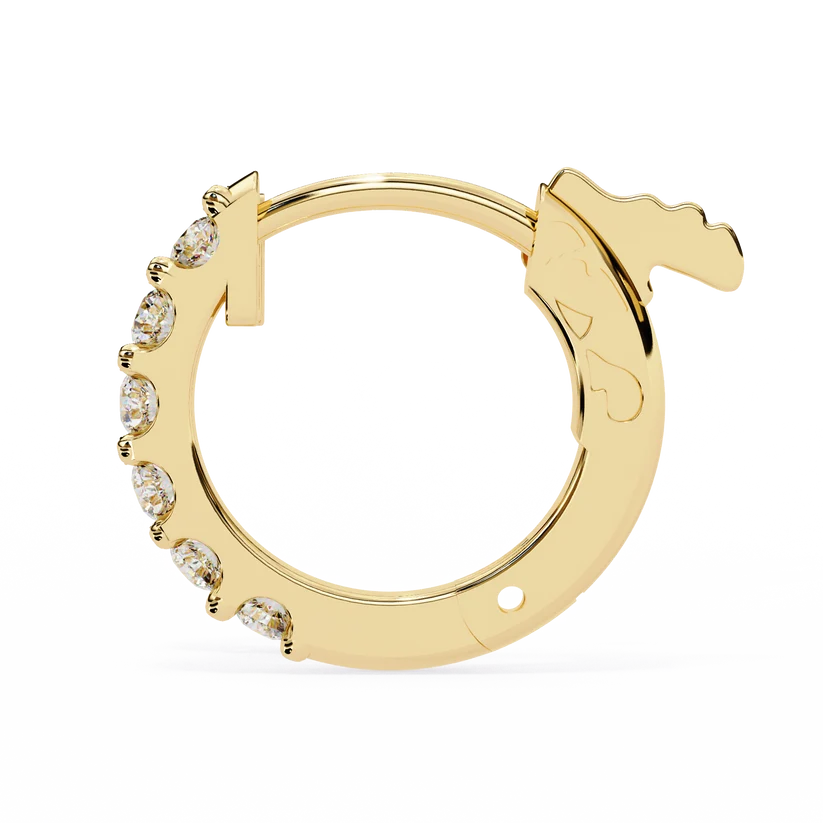 Aurelia Diamond Pavé Huggie Hoop Earrings ✨