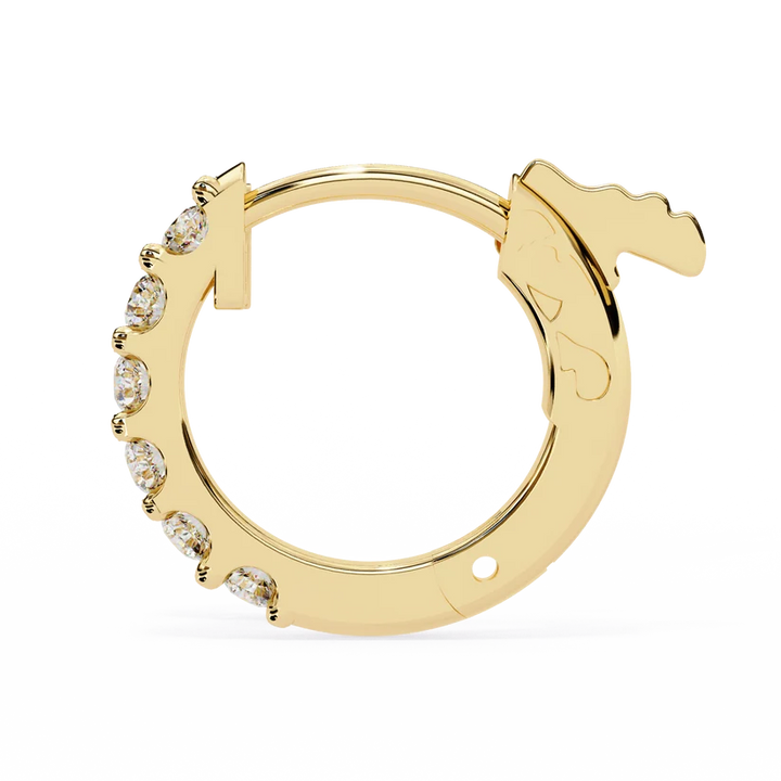 Aurelia Diamond Pavé Huggie Hoop Earrings ✨