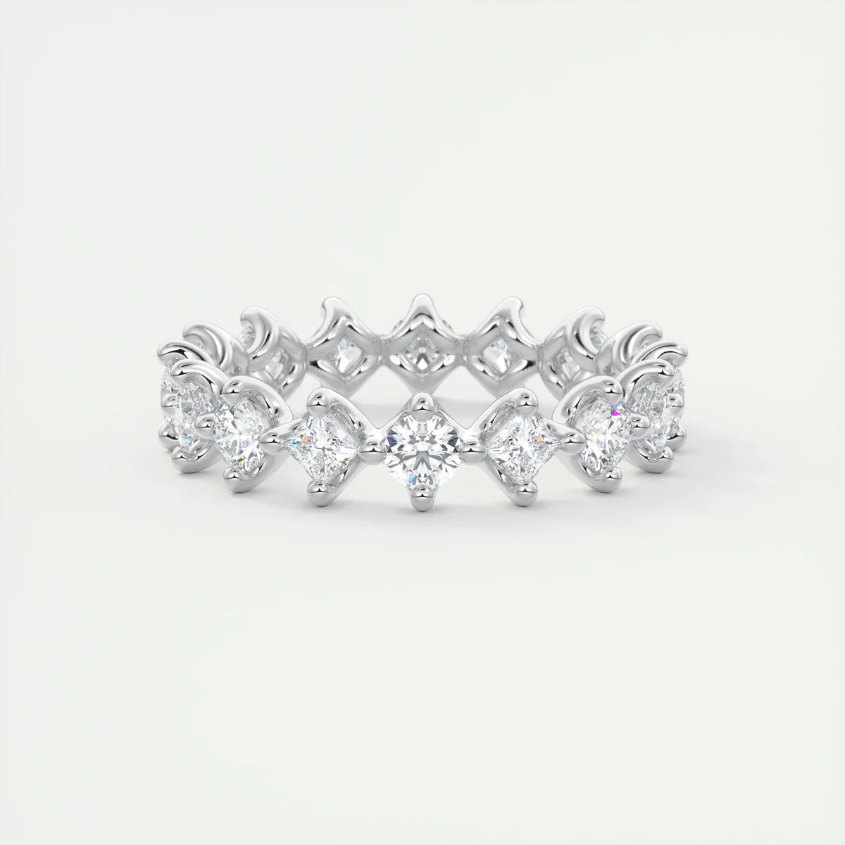 Round & Princess Eternity Band