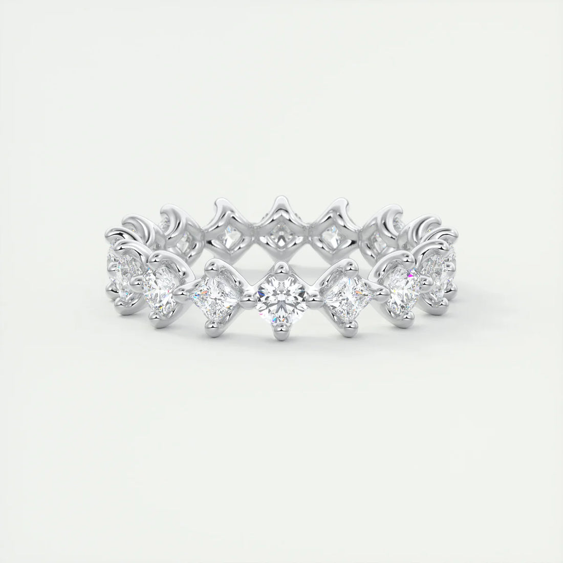 Round & Princess Eternity Band