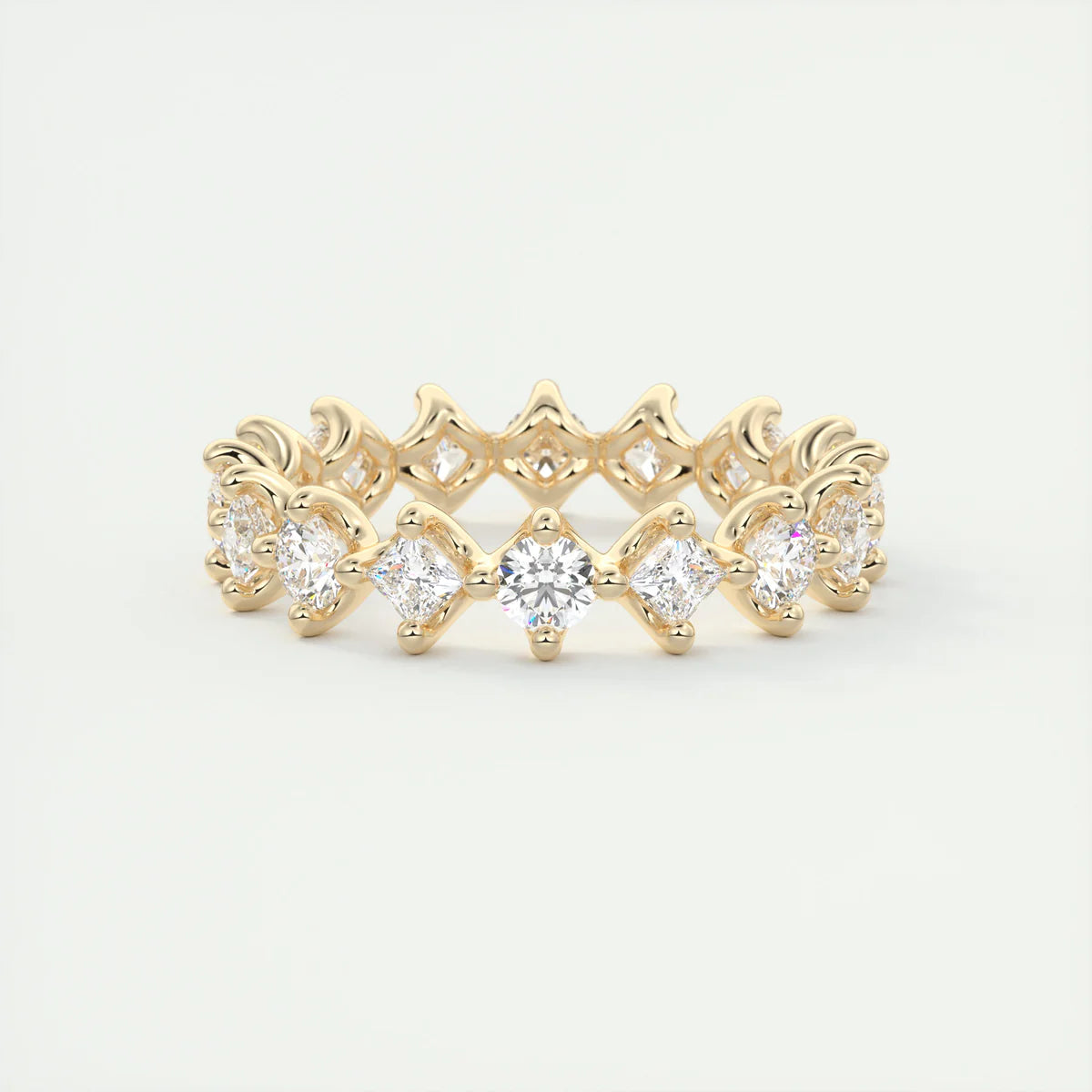 Round & Princess Eternity Band