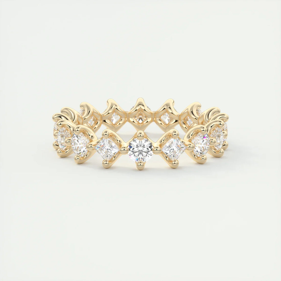Round & Princess Eternity Band
