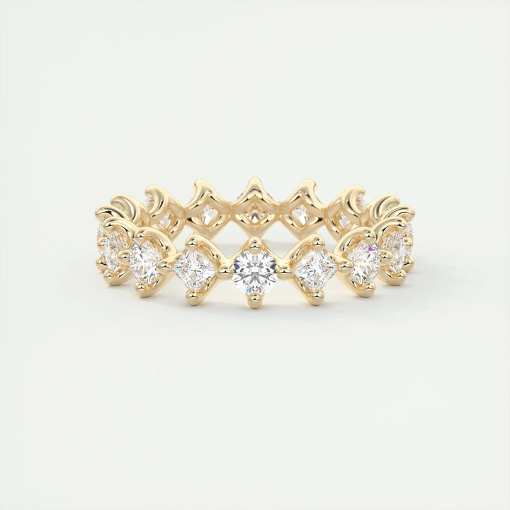 Round & Princess Eternity Band