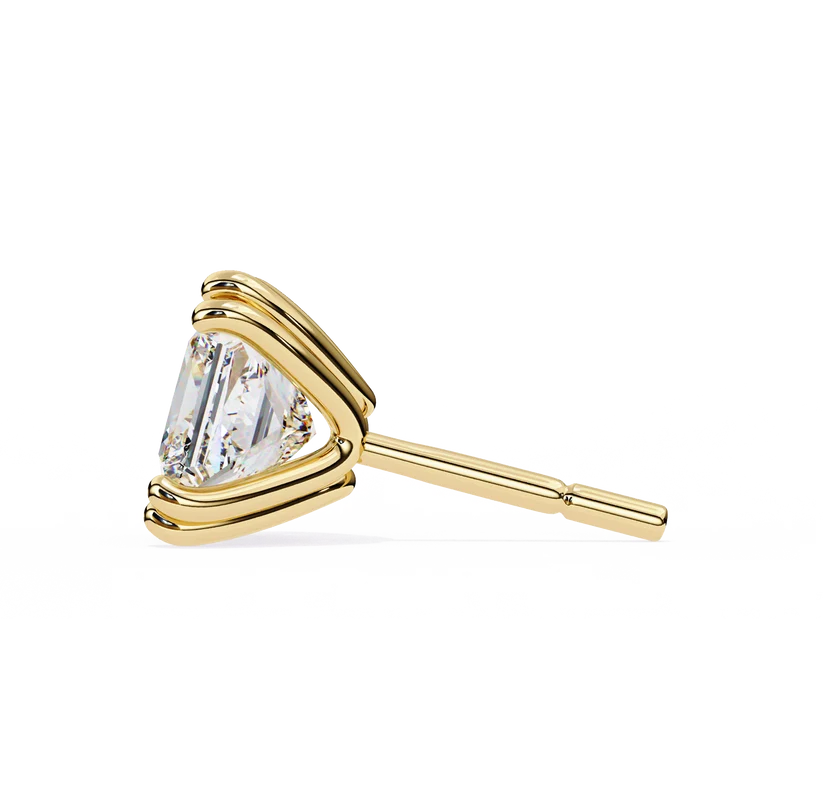 Aurelia Princess-Cut Diamond Stud Earrings ✨