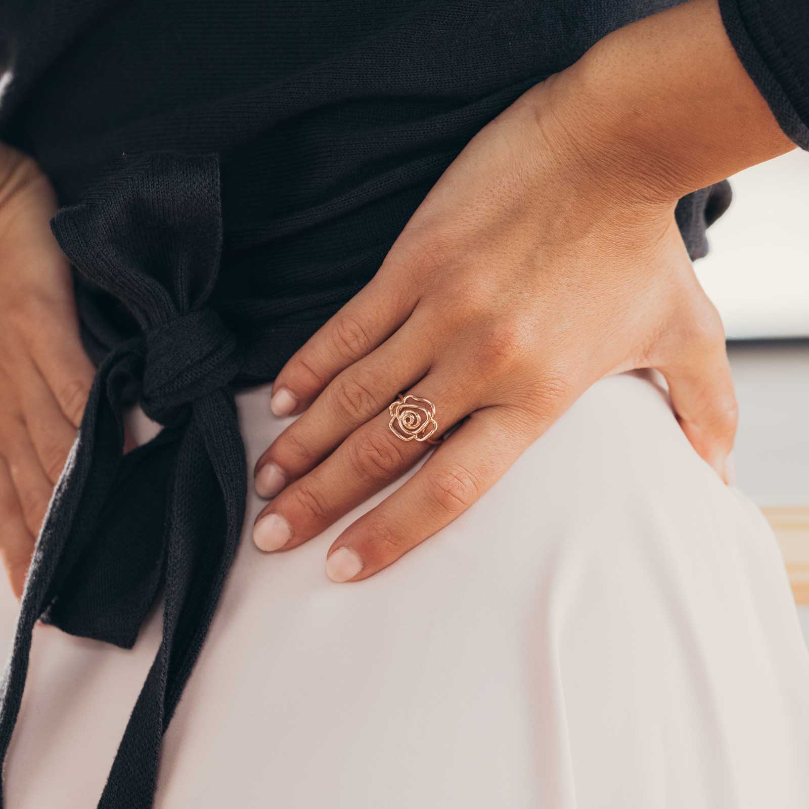 The Rosalie Bloom Gold Ring