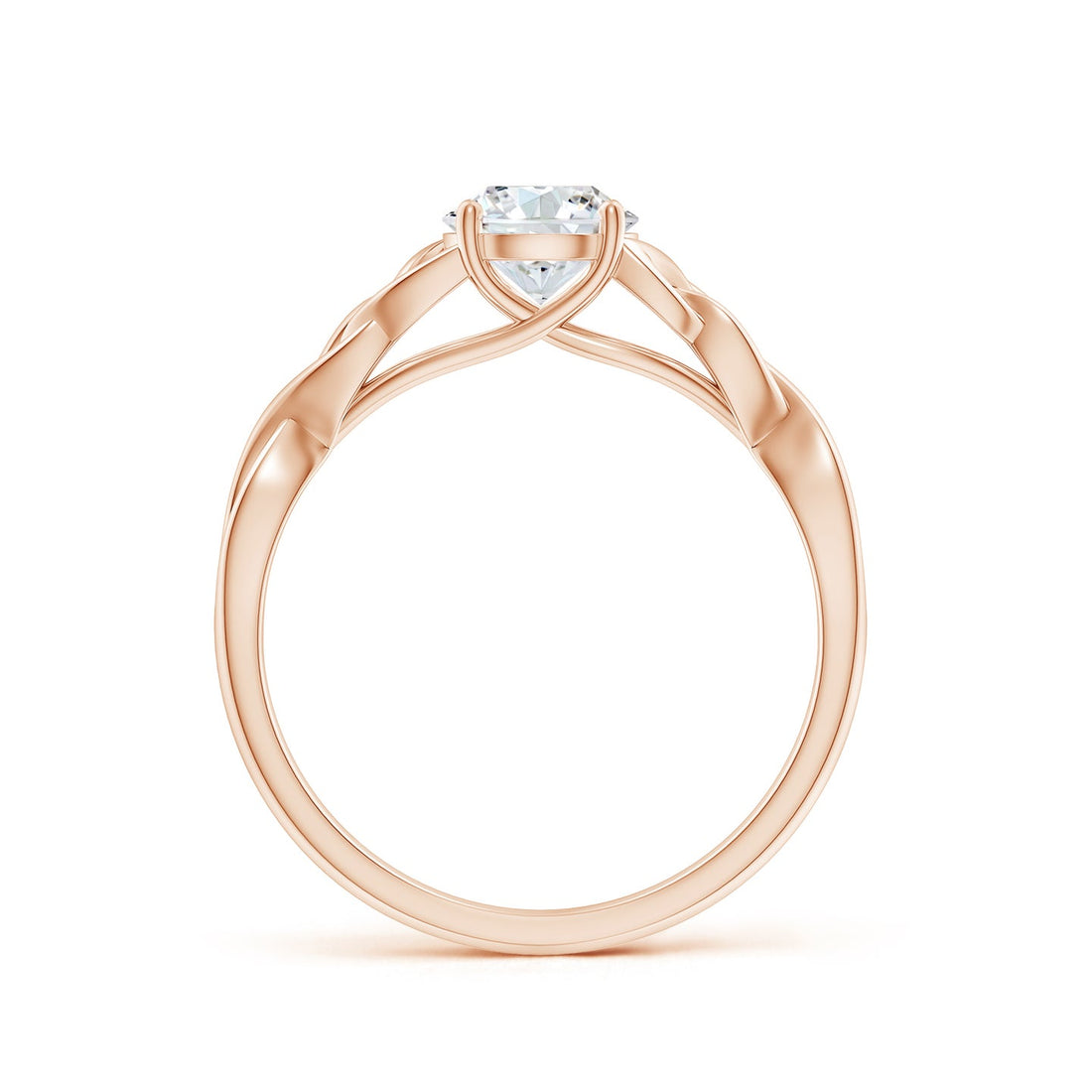 Celtic Knot Solitaire Lab Grown Diamond Engagement & Wedding Ring