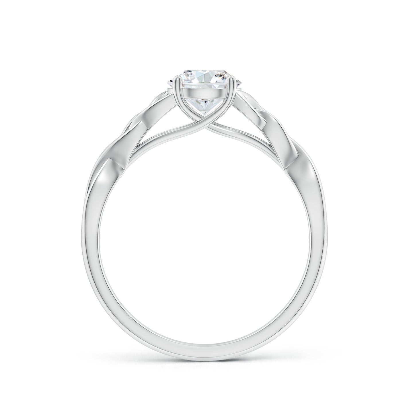 Celtic Knot Solitaire Lab Grown Diamond Engagement & Wedding Ring