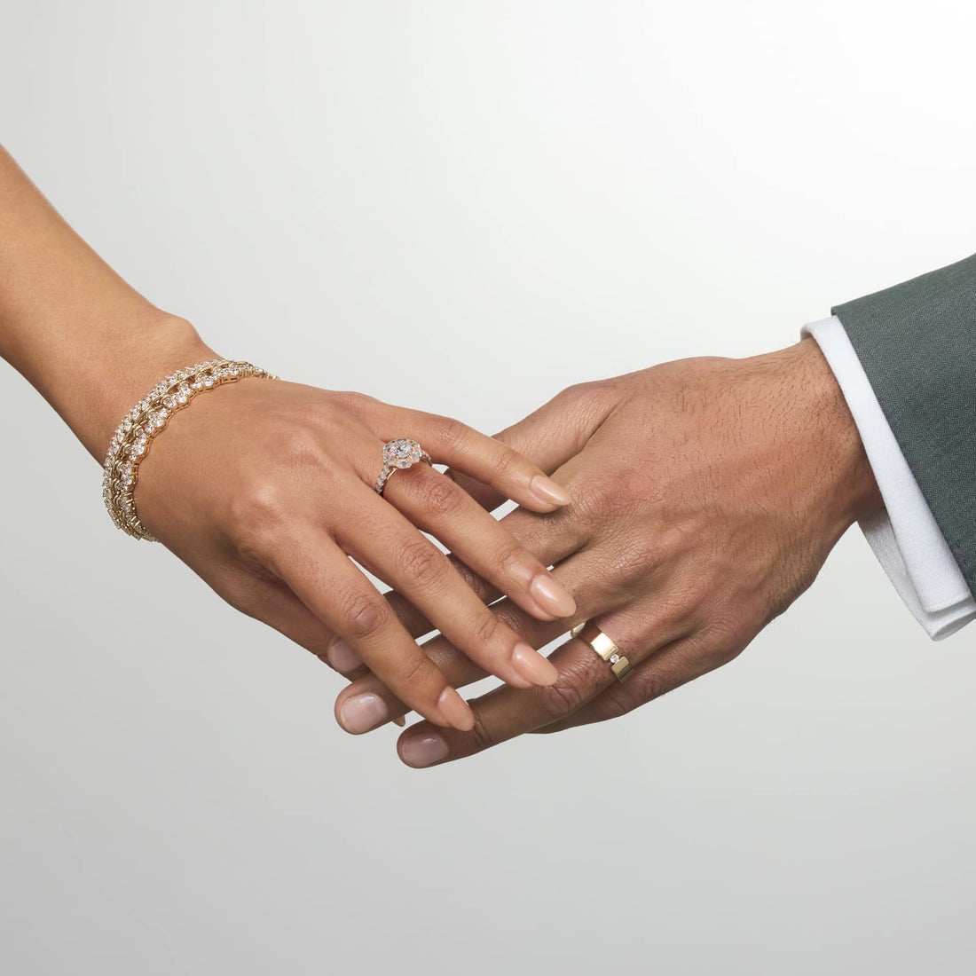 Imperial Fleur Round Diamond Engagement Ring