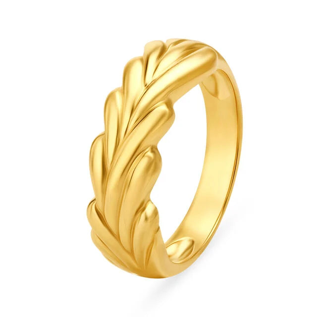 Aurelia Leaf Vine Gold Ring