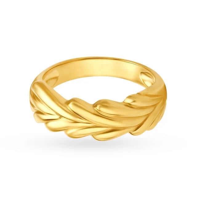 Aurelia Leaf Vine Gold Ring