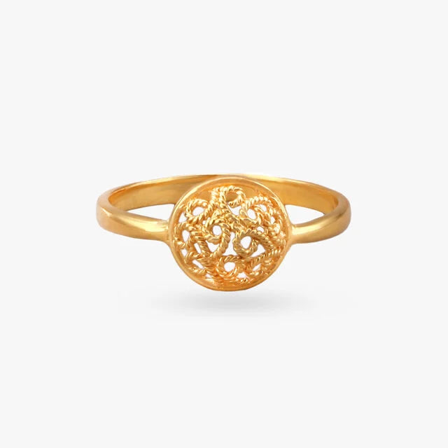 Aurelia Filigree Gold Ring