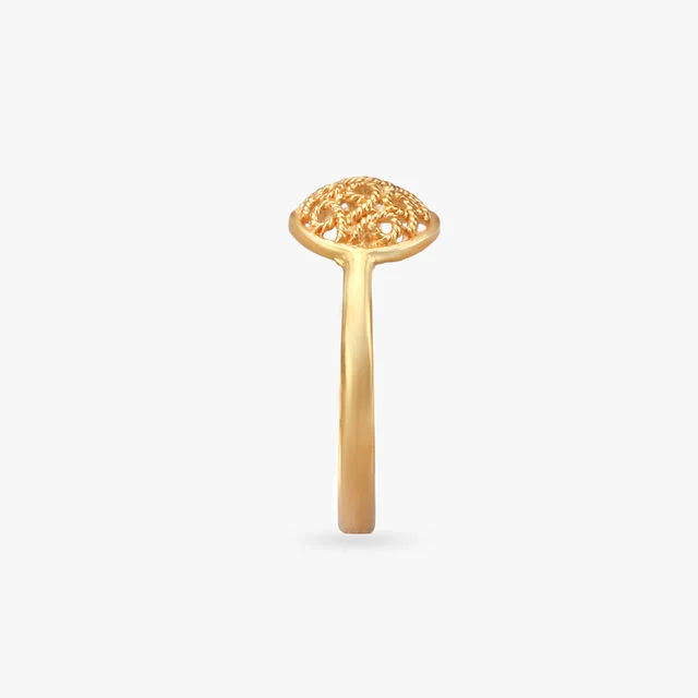 Aurelia Filigree Gold Ring
