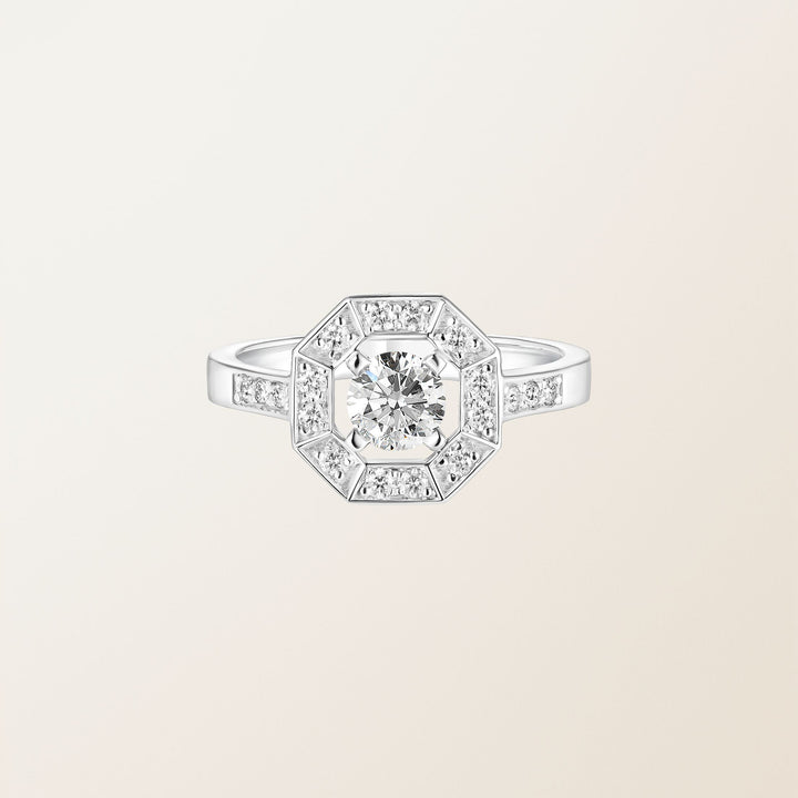 Octavia Diamond Halo Ring