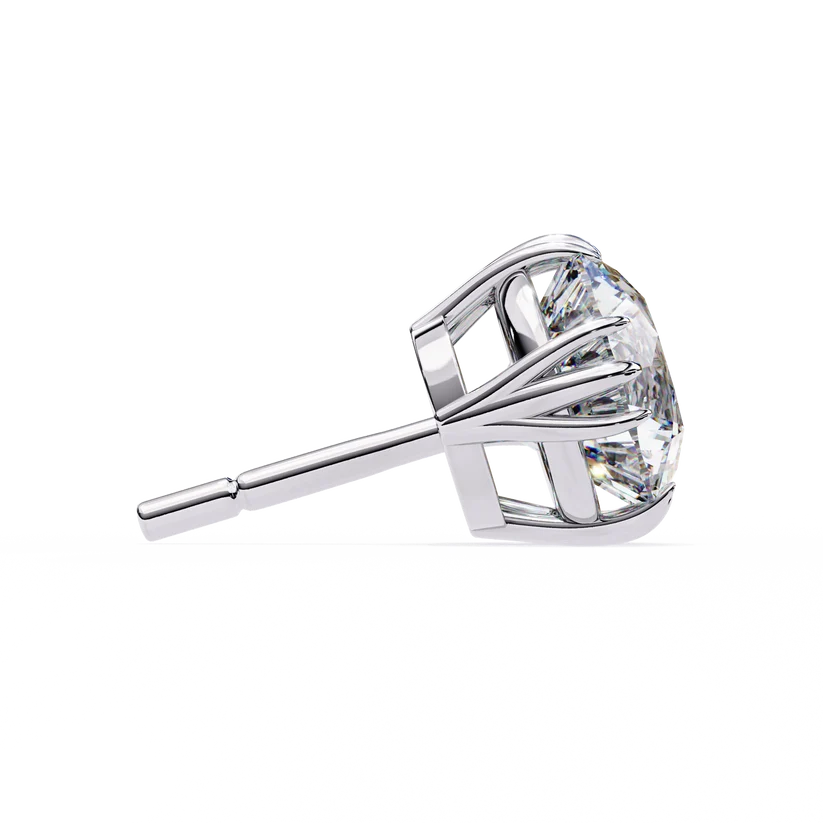 Celeste Round Brilliant Diamond Stud Earrings
