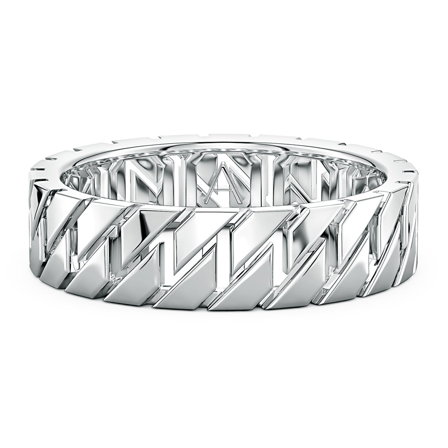 Men's Octagon-Shaped Link Band