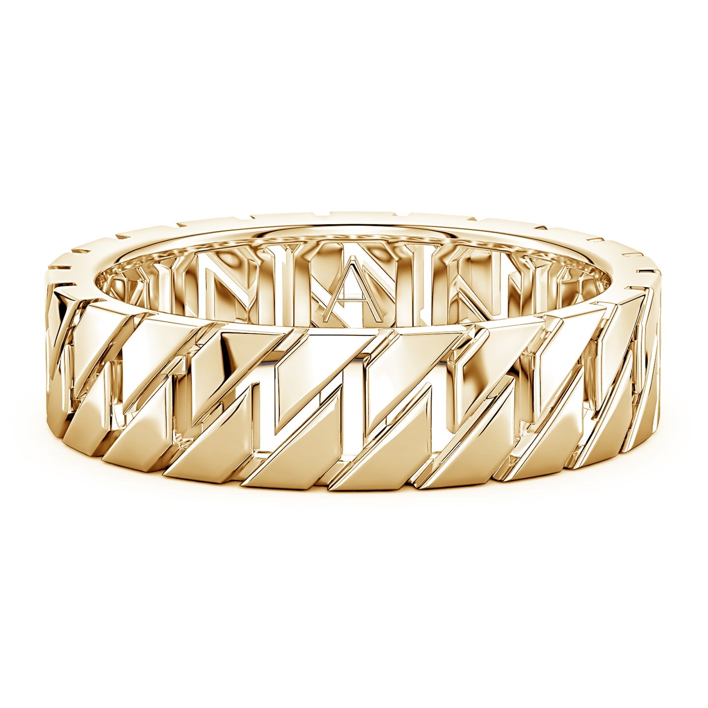 Men's Octagon-Shaped Link Band