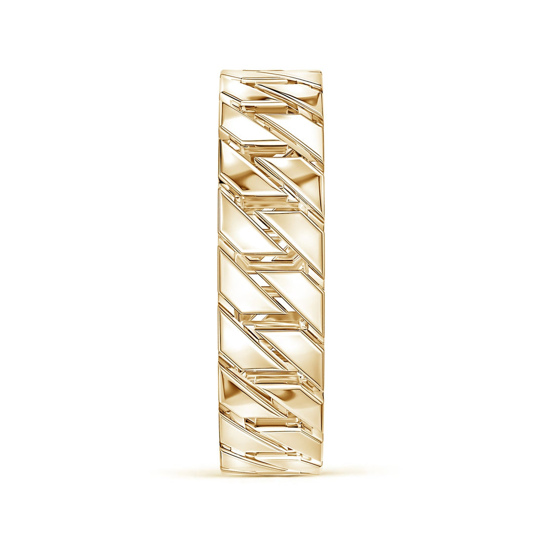 Men's Octagon-Shaped Link Band