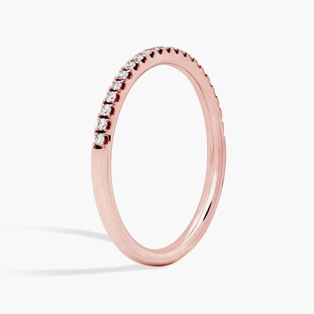 Diamond Pavé Half Eternity Wedding Band