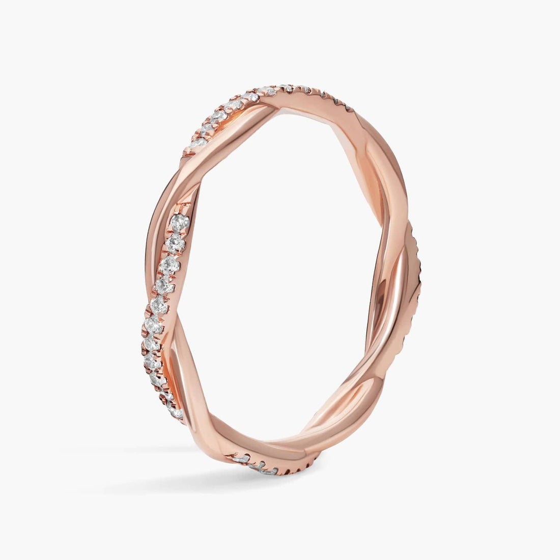 Petite Twist Diamond Eternity Ring in 10K/14K/18K
