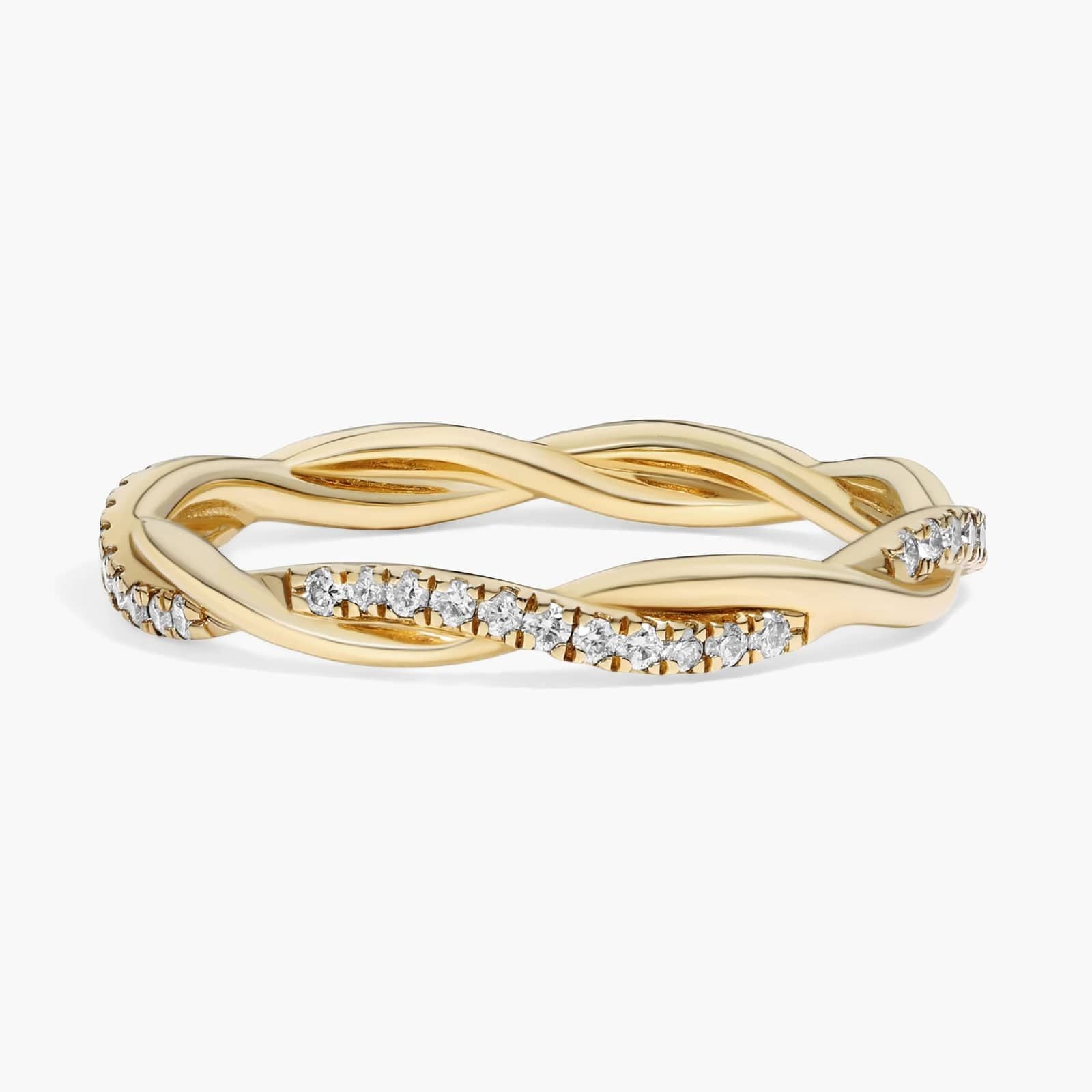 Petite Twist Diamond Eternity Ring in 10K/14K/18K
