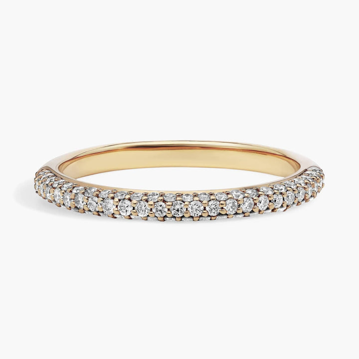 Classic Double Diamond Stackable Ring in 10K/14K/18K YELLOW GOLD (1/3 ct. tw.)
