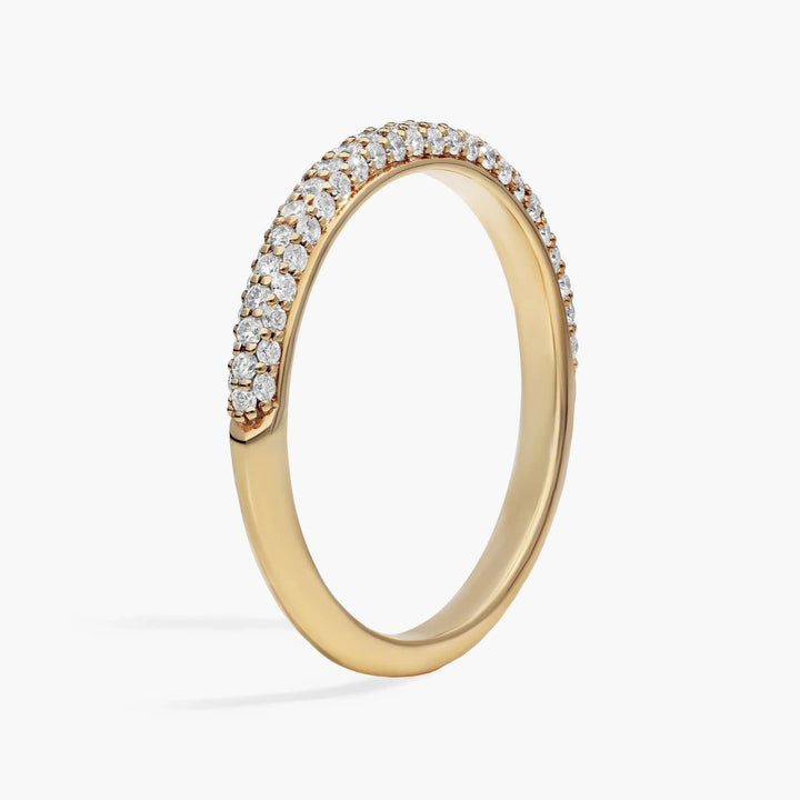 Classic Double Diamond Stackable Ring in 10K/14K/18K YELLOW GOLD (1/3 ct. tw.)