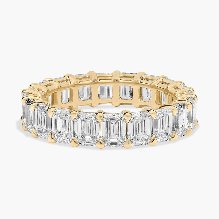 Luxury Emerald Cut Diamond Eternity ring in 10k/14k/18k (5 Ct. tw. - F-G / VS2-SI1)