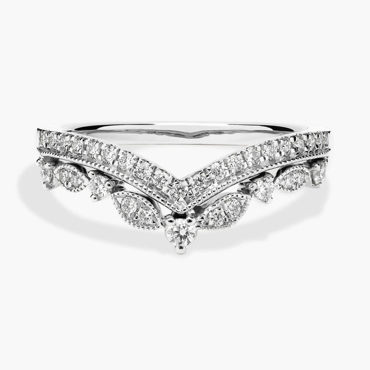 Regal Curved Diamond Ring in 10k/14k/18kGold (1/4 ct. tw.)
